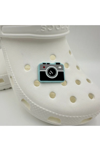 Crocs Terlik Süsü ve Aksesuarı , Çanta Süsü – Jibbitz 3D Kabartma Fotoğraf Makinası Görsel Figür Aksesuar - 2