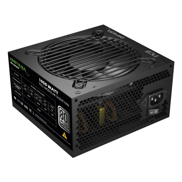 Inca Empousa IPS-1050XN 1050W 80+ Platin Modüler Güç Kaynağı - Resim 6