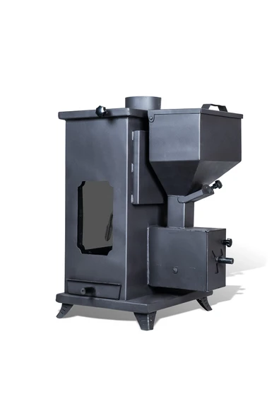 Etinova Eti-K8 Küçük Üç Tarafı Camlı Fırınlı Odun ve Pelet yakan Şömine Tipi Soba - 3