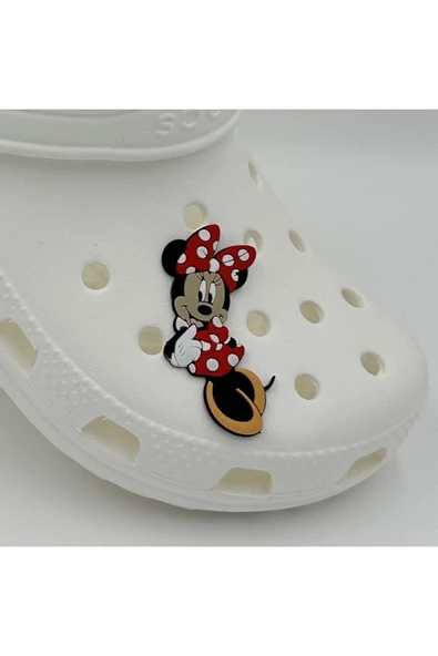 Crocs Terlik Süsü ve Aksesuarı , Çanta Süsü – Renkli Jibbitz Minie Mouse Görselli Figür Aksesuarı ürün görseli 1
