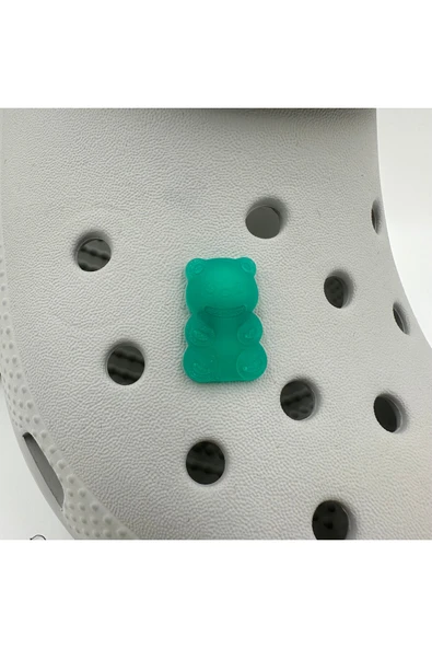 Crocs Terlik Süsü ve Aksesuarı , Çanta Süsü – Jibbitz Hribo Ayıcık Şeffaf Alt Görsel Figür Aksesuar ürün görseli 1