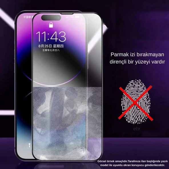 Xiaomi Redmi Note 8 Pro Uyumlu Tam Kaplayan Mat Seramik Esnek Ekran Koruyucu x3 - 2
