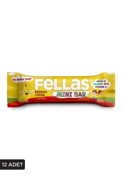 Mini Meyve Bar - Muzlu ve Kakaolu 28g x 12 Adet - 2