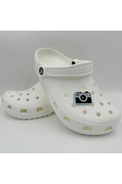 Crocs Terlik Süsü ve Aksesuarı , Çanta Süsü – Jibbitz 3D Kabartma Fotoğraf Makinası Görsel Figür Aksesuar - 3