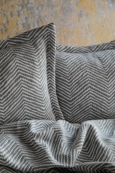 Çift Kişilik Marty Adaçayı Yatak Örtüsü Seti - 2