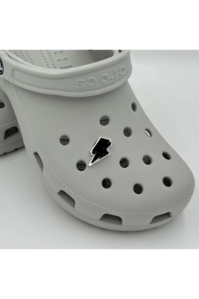 Crocs Terlik Süsü ve Aksesuarı , Çanta Süsü – Renkli Jibbitz 3D Kabartmalı Şimşek Görselli Figür Aksesuarı - Resim 2