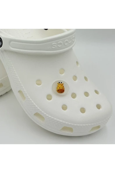 Crocs Terlik Süsü ve Aksesuarı , Çanta Süsü – Renkli Jibbitz Dijital Zürafa Görselli Figür Aksesuarı - Resim 2