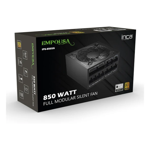 Inca Empousa IPS-850XN 850W 80+ Altın Modüler Güç Kaynağı ürün görseli 1