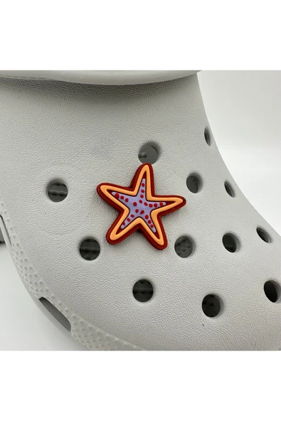 Crocs Terlik Süsü ve Aksesuarı , Çanta Süsü – Jibbitz 3D KabartmaDeniz Yıldızı Görsel Figür Aksesuar ürün görseli 1