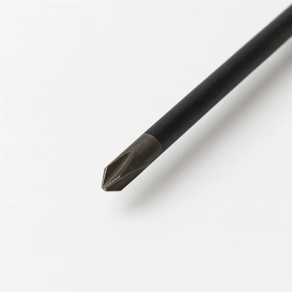 6X150 Yıldız Tornavida Uzun Boy Premium Kraft Yıldız Tornavida Turuncu Plastik Sap - Resim 3