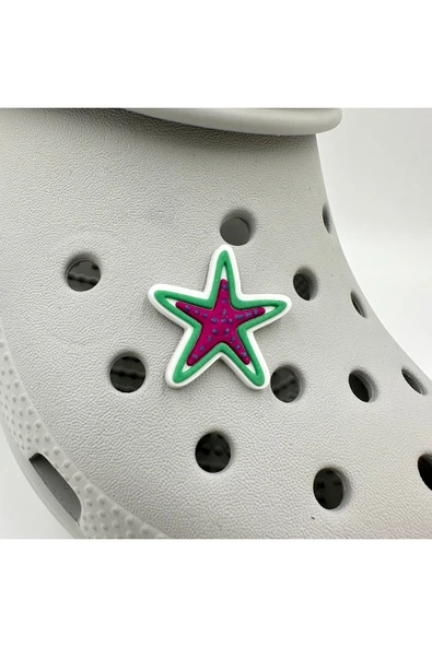 Crocs Terlik Süsü ve Aksesuarı , Çanta Süsü – Jibbitz 3D KabartmaDeniz Yıldızı Görsel Figür Aksesuar ürün görseli 1