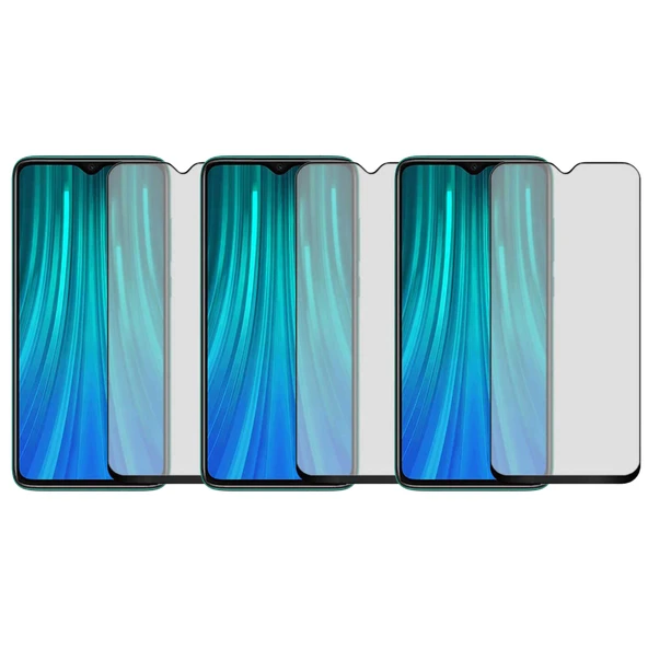 Xiaomi Redmi Note 8 Pro Uyumlu Tam Kaplayan Mat Seramik Esnek Ekran Koruyucu x3 - 1