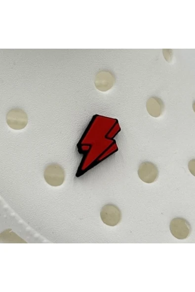 Crocs Terlik Süsü ve Aksesuarı , Çanta Süsü – Renkli Jibbitz 3D Kabartmalı Şimşek Görselli Figür Aksesuarı ürün görseli 1