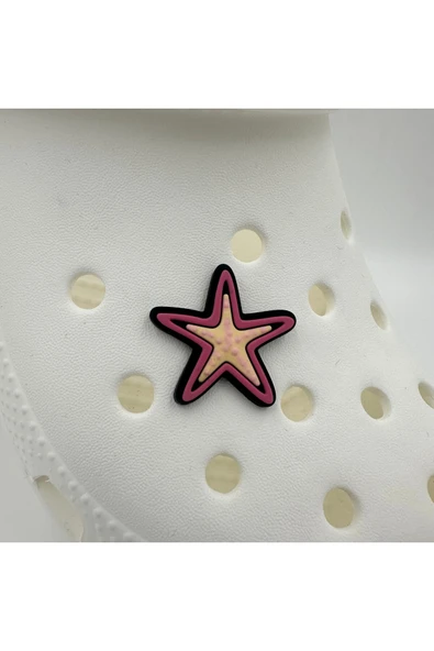 Crocs Terlik Süsü ve Aksesuarı , Çanta Süsü – Jibbitz 3D KabartmaDeniz Yıldızı Görsel Figür Aksesuar ürün görseli 1