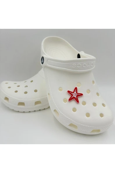 Crocs Terlik Süsü ve Aksesuarı , Çanta Süsü – Jibbitz 3D KabartmaDeniz Yıldızı Görsel Figür Aksesuar - Resim 3