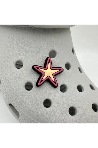 Crocs Terlik Süsü ve Aksesuarı , Çanta Süsü – Jibbitz 3D KabartmaDeniz Yıldızı Görsel Figür Aksesuar ürün görseli 1