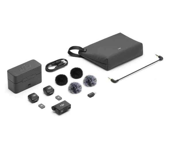 DJI Mic Mini 2 Kişilik Kompakt Dijital Kablosuz Mikrofon Sistemi (2TX+1RX+Charging Case) - 5