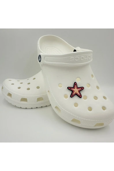 Crocs Terlik Süsü ve Aksesuarı , Çanta Süsü – Jibbitz 3D KabartmaDeniz Yıldızı Görsel Figür Aksesuar - Resim 3