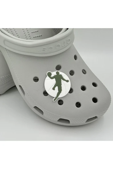 Crocs Terlik Süsü ve Aksesuarı , Çanta Süsü – Renkli Jibbitz Jordn Basket Görselli Figür Aksesuarı - Resim 2