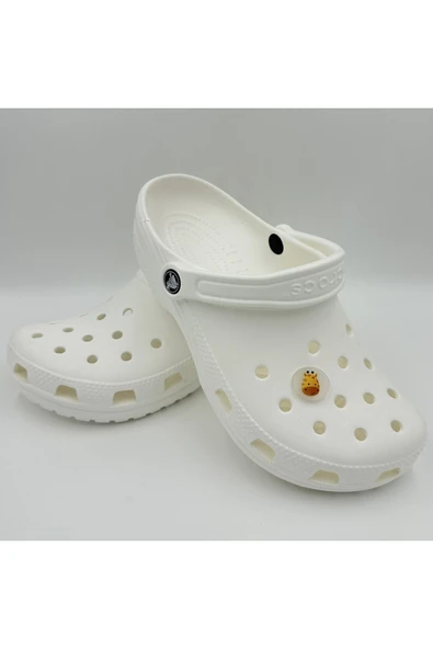 Crocs Terlik Süsü ve Aksesuarı , Çanta Süsü – Renkli Jibbitz Dijital Zürafa Görselli Figür Aksesuarı - Resim 3