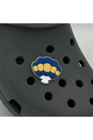 Crocs Terlik Süsü ve Aksesuarı , Çanta Süsü – Jibbitz Deniz Kabuğu Midye Görsel Figür Aksesuar ürün görseli 1