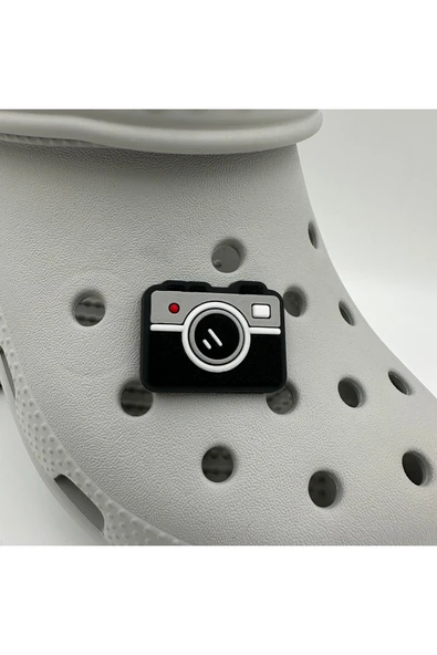 Crocs Terlik Süsü ve Aksesuarı , Çanta Süsü – Jibbitz 3D Kabartma Fotoğraf Makinası Görsel Figür Aksesuar