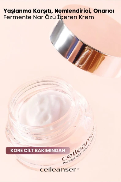 Celleanser-Yaşlanma Karşıtı, Çift Etkili Nemlendirici Ve Onarıcı Nar Özlü Krem - 5