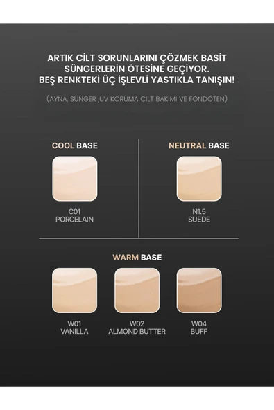 Tfıt Cushion Fondöten Layering Fit Glow Cushion Ex 12 Spf 50 /pa G Gün Boyu Işıltılı Etki - Resim 3