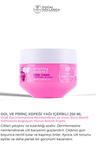 Treets-Gül ve Pirinç Kepeği Özlü Cildi Nemlendiren ve Uzun Süre Nemli Kalmasını Sağlayan Vücut Bakım kremi ürün görseli