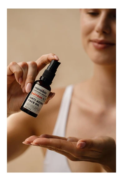 Saffron Yaşlanma Karşıtı Organik Yüz Bakım Yağı - Anti Aging Kolajen Yapısı Güçlendirici Serum 30 ml - Resim 2