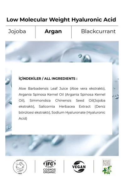 H-boost Organik Sertifikalı Hyalüronik Asit Serum – Yoğun Nemlendirici Gece Ve Gündüz Serumu 30 ml - 5