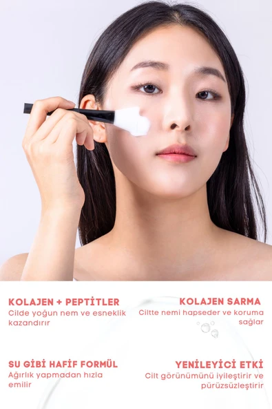 Kırışıklık Ve Yaşlanma Karşıtı, Nemlendirici Ve Onarıcı Kolajen Soyulabilir Yüz Maskesi - Resim 3