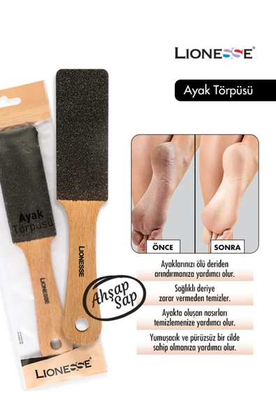 Ahşap Ayak Törpüsü 457 - Ölü Deri Temizleyici , Ahşap Sap - 1