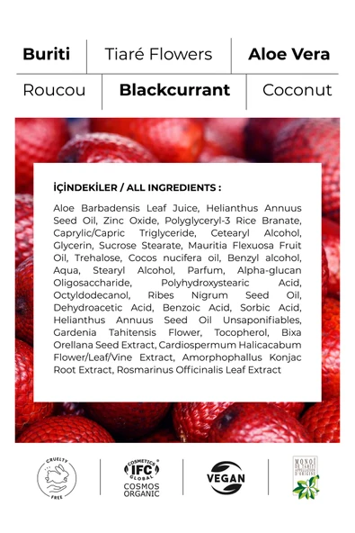 Buriti Organik Nemlendirici Cilt Bakım Kremi - Günlük Nemlendirici Güneş Koruyucu Spf 15 Krem 50 ml - Resim 5