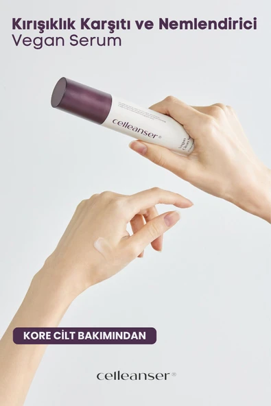 Celleanser-Yaşlanma Karşıtı, Nemlendirici, Bariyer Onarıcı, Besleyici, Antioksidan Vegan Yüz Serumu - Resim 5