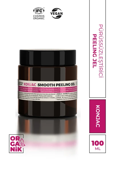 Konjac Organik Arındırıcı Aydınlatıcı Peeling - Akne Karşıtı Nemlendirici Peeling 100 ml