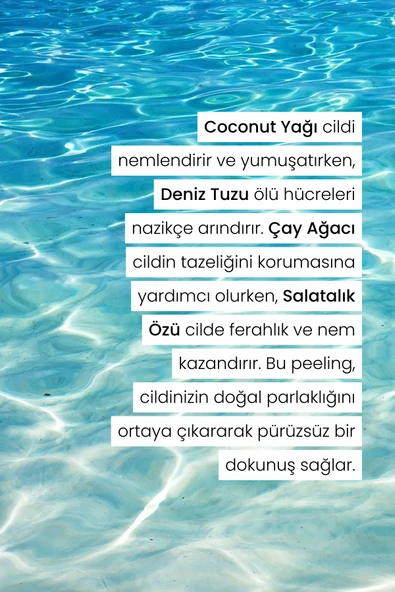 Vücut Peelingi 250 ml - Coconut Yağı, Yeşil Çay Özü, Doğal Biyo-aktifler - Resim 2
