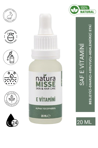 E Vitamini 20 ml Nemlendirici Yaşlanma Ve Kırışıklık Karşıtı Onarıcı Doğal Serum ürün görseli