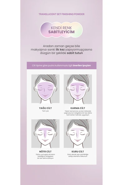 Tfıt  Transparan Pudra Translucent Set Finishing Powder 02 Beige 7g - Resim 4