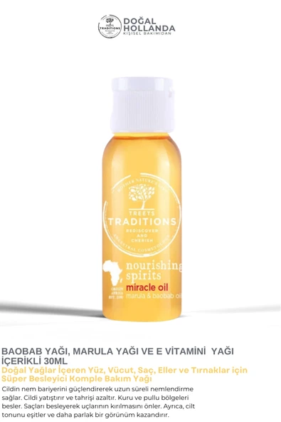 Nourishing Spirits Muzice Yağ / Miracle Oil 30ml ürün görseli