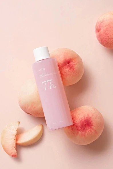 Peach 77% Niacin Essence Toner (KORENDY) Ölü Deri Giderici Leke Karşıtı Şeftali Özlü Tonik 250ml - Resim 3