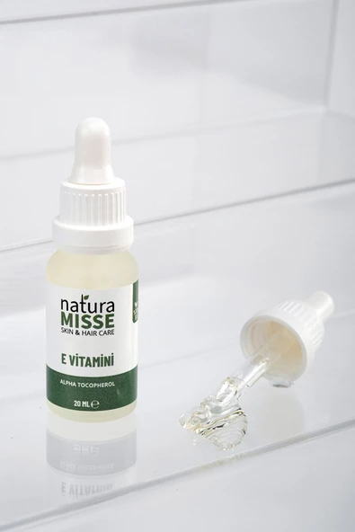 E Vitamini 20 ml Nemlendirici Yaşlanma Ve Kırışıklık Karşıtı Onarıcı Doğal Serum - Resim 2