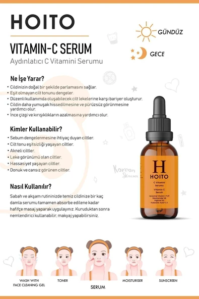 C Vitamini Serumu 30ml - Ton Eşitleyici Ve Aydınlatıcı - Liposomal Vitamin C % 10 - Resim 3