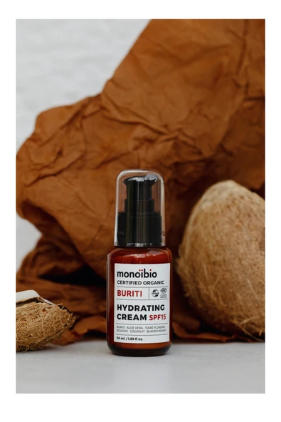 Buriti Organik Nemlendirici Cilt Bakım Kremi - Günlük Nemlendirici Güneş Koruyucu Spf 15 Krem 50 ml - Resim 2