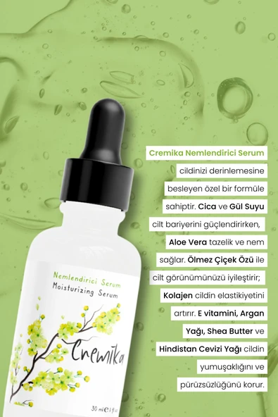 Cica Yüz Serumu, Bariyer Güçlendirici, Kırışıklık Karşıtı, Kolajen, Gül, Jojoba, Aloe Vera - 2