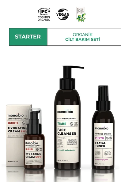 STARTER Organik Cilt Bakım Seti - Cosmos Organic Sertifikalı & Vegan ürün görseli
