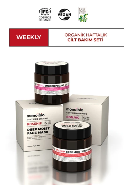 WEEKLY Organik Haftalık Cilt Bakım Seti - Cosmos Organic Sertifikalı & Vegan ürün görseli