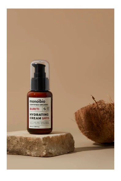 Buriti Organik Nemlendirici Cilt Bakım Kremi - Günlük Nemlendirici Güneş Koruyucu Spf 15 Krem 50 ml - Resim 6