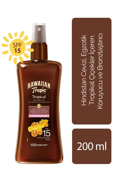 Hawaııan Tropıc Koruyucu Ve Bronzlaştırıcı Yağ Spf 15 ürün görseli