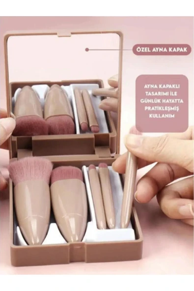 9 Parça Makyaj Taşınabilir Çanta Boy Bakım Seti - 2